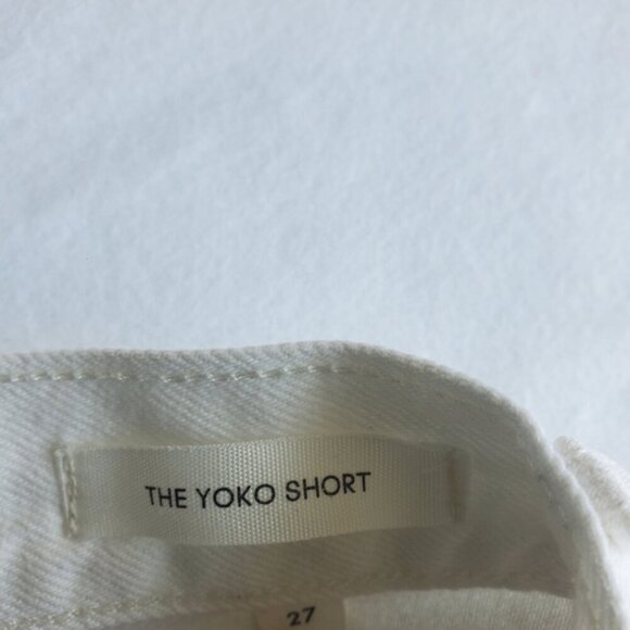 Denim Forum White The Yoko Shorts Size 27 - Picture 5 of 7